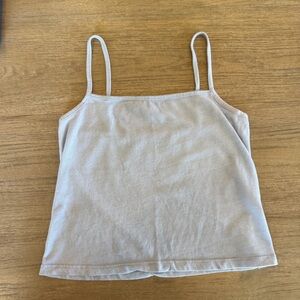 Brandy Melville John Galt Blue Tank Top Cropped